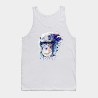 Watercolor Chimpanzee Tank Top